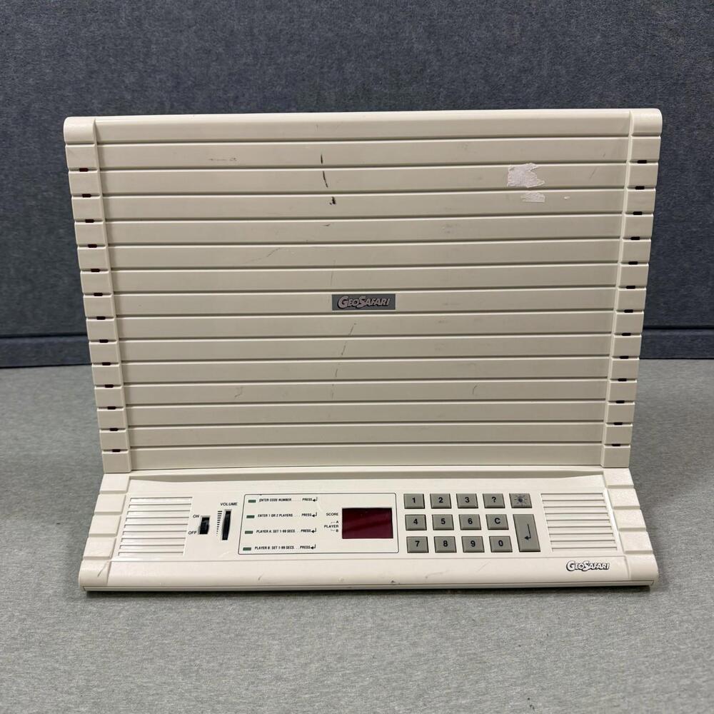 GeoSafari Electronic Learning System EI 8800 VINTAGE Untested No Cord